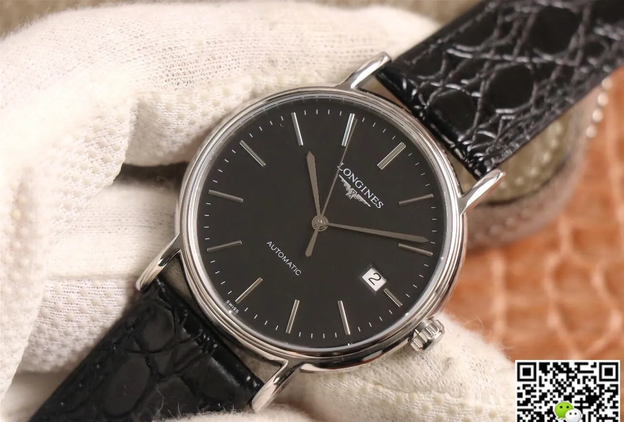Longines Presence L4.921.4.52.2 KY factory 1:1 Best Edition Replica Watch Black Strap
